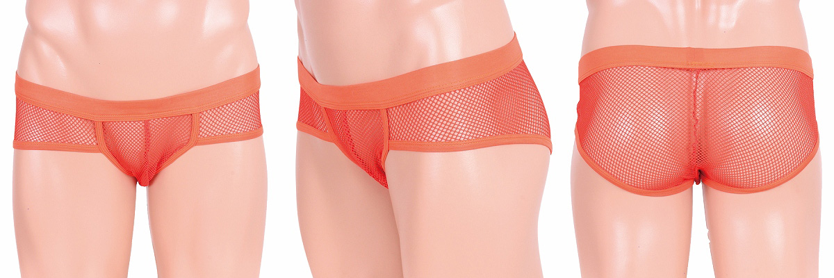 逞しさを強調メッシュフルバック(オレンジ) 逞しさを強調メッシュフルバック(オレンジ)