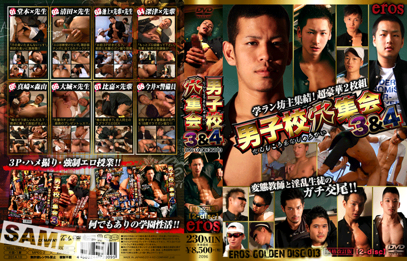 eros GOLDEN DISC 013-男子校穴集会3&4-(DVD2枚組) eros GOLDEN DISC 013-男子校穴集会3&4-(DVD2枚組)
